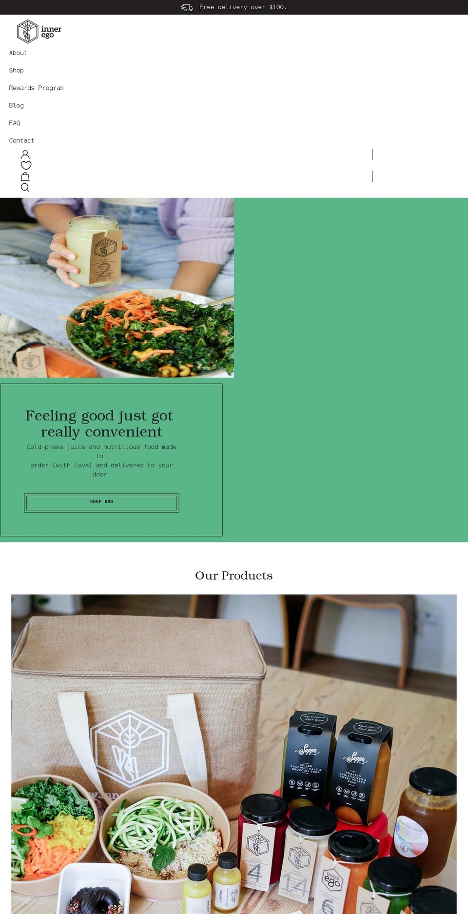 innerego.com.au shopify website screenshot