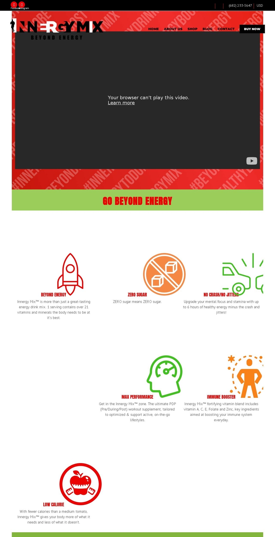 innergymix.com shopify website screenshot