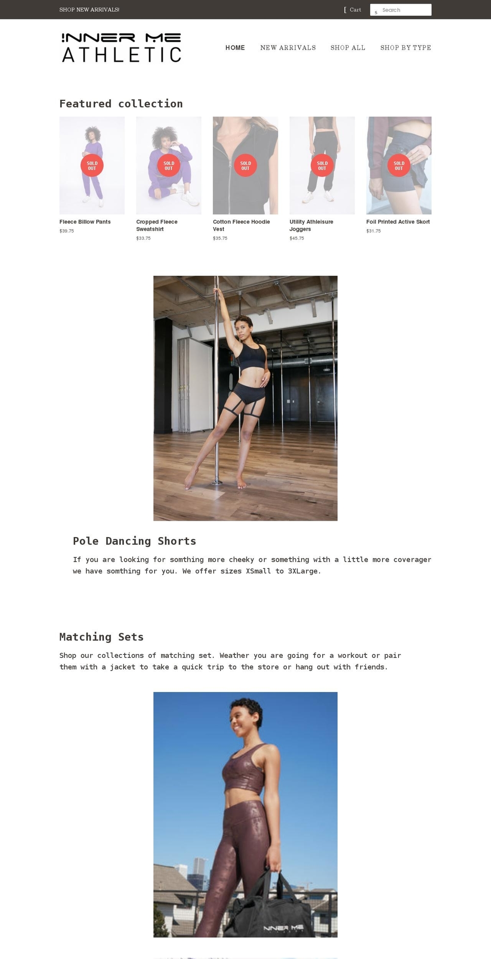 innermeathletic.com shopify website screenshot