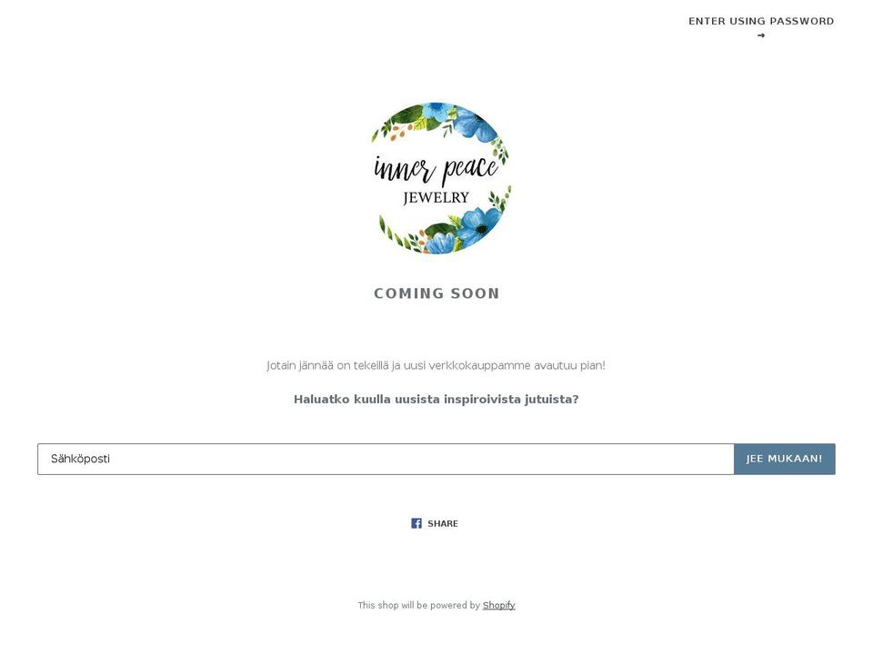 innerpeacejewelry.com — Shopify storefront screenshot