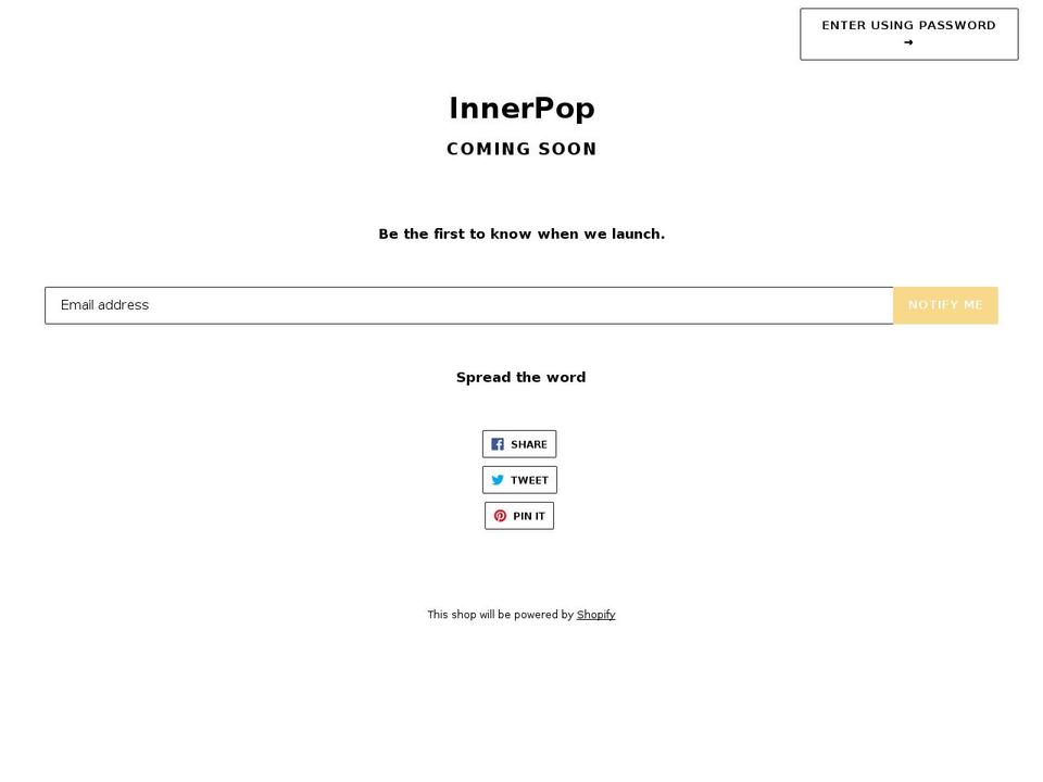 innerpop.com — Shopify storefront screenshot