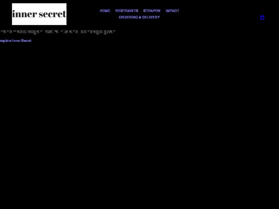 innersecret.co.uk shopify website screenshot
