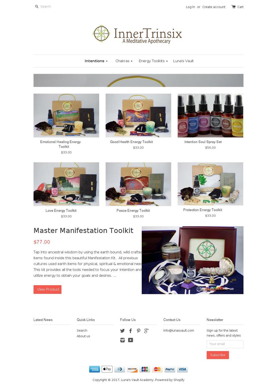 innertrinsix.com shopify website screenshot