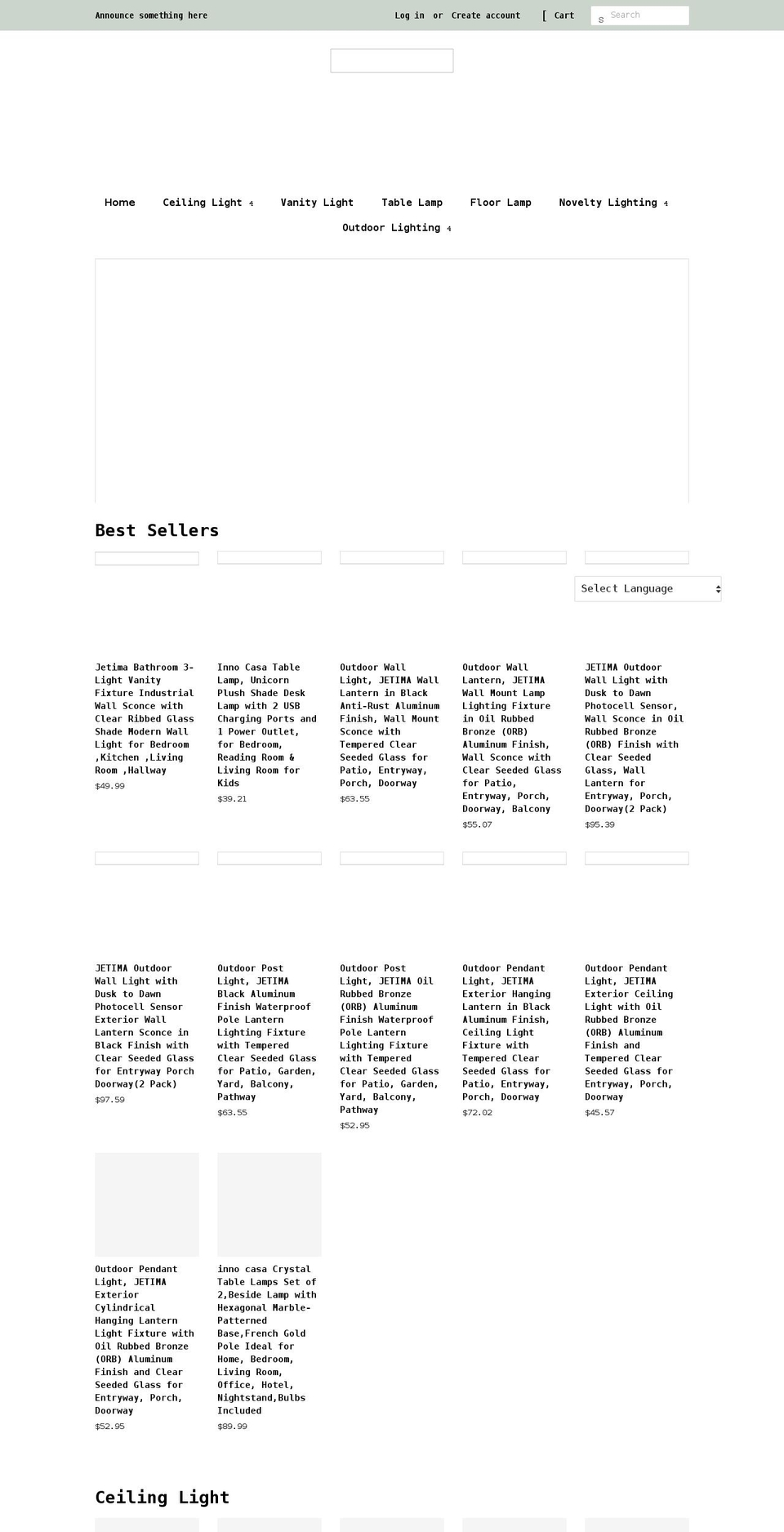 innocasashop.com shopify website screenshot