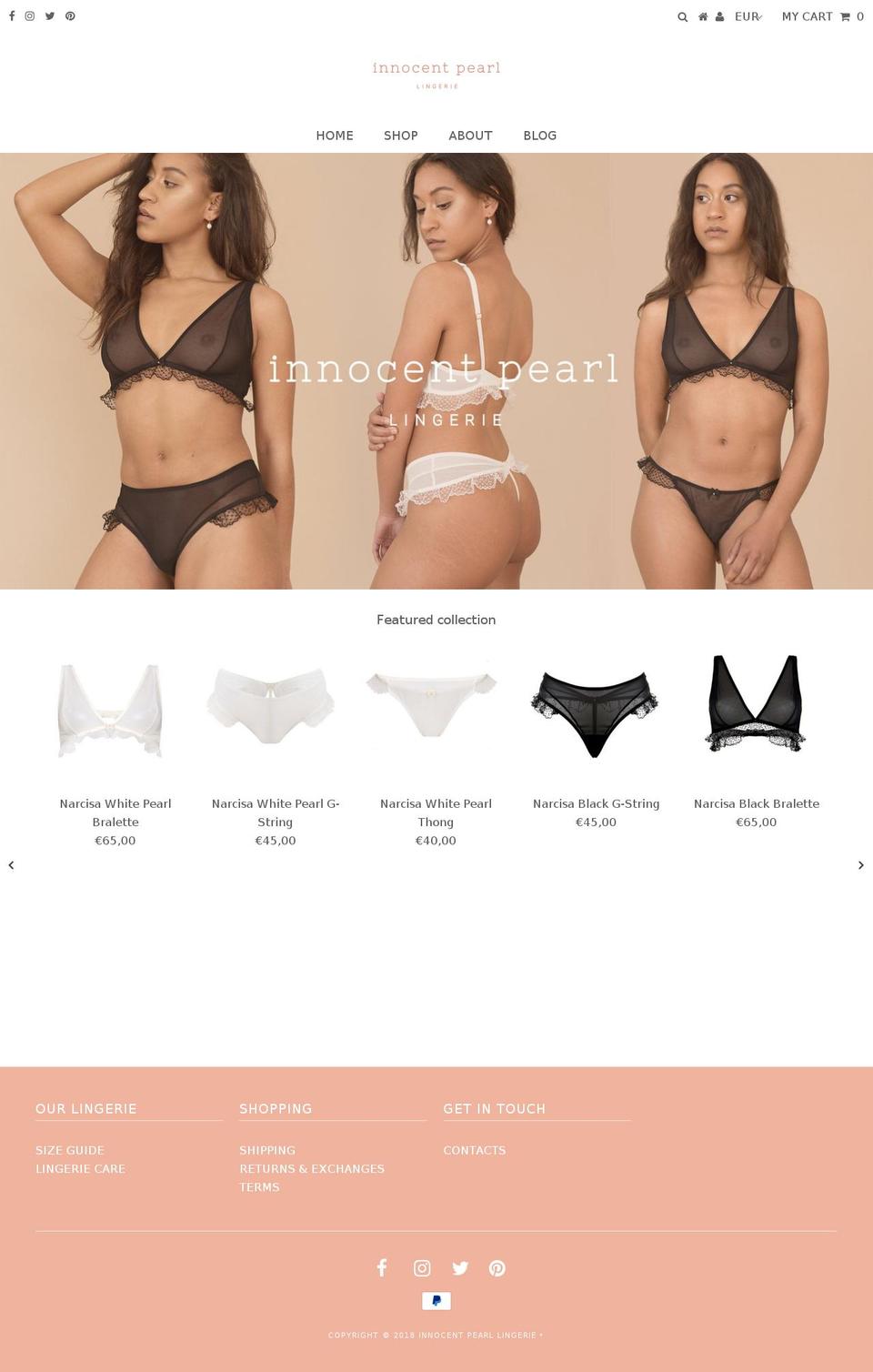 innocentpearl.com — Shopify storefront screenshot