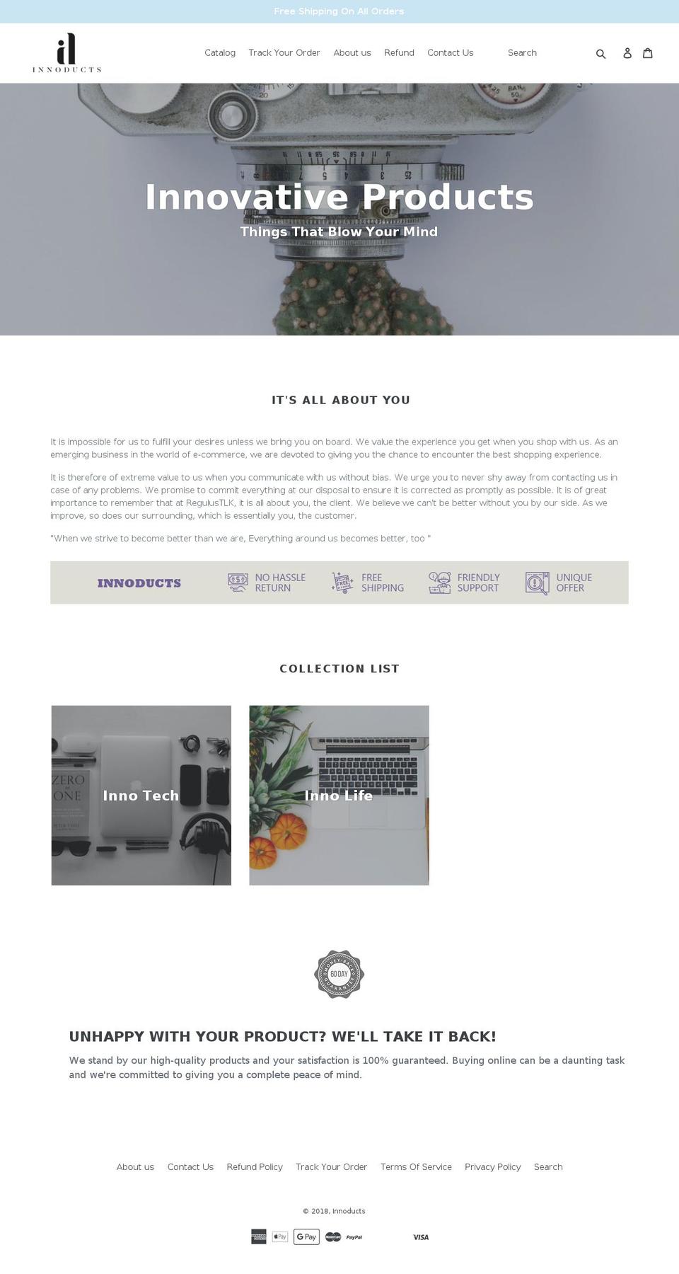 innoducts.com — Shopify storefront screenshot
