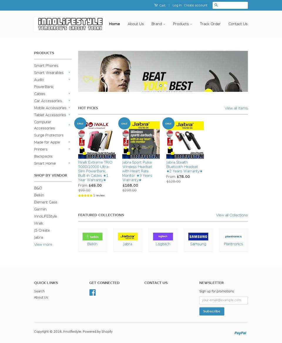 innolifestyle.sg shopify website screenshot