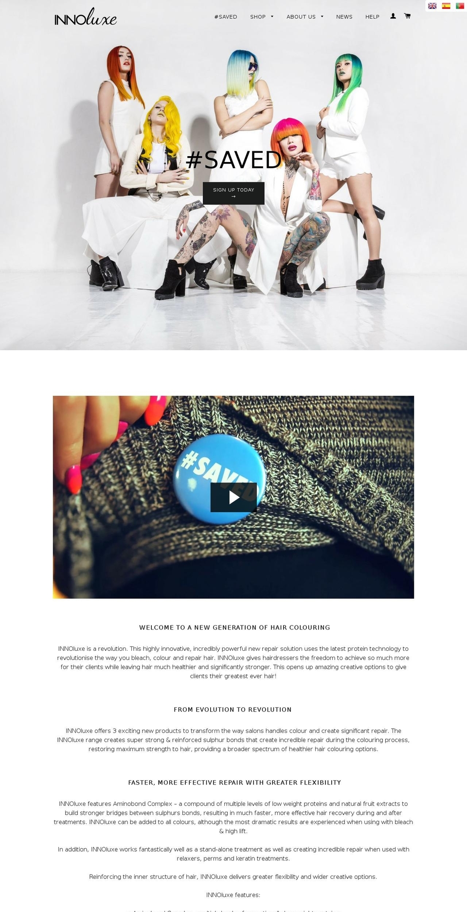 INNOluxe Live Shopify theme site example innoluxe.com