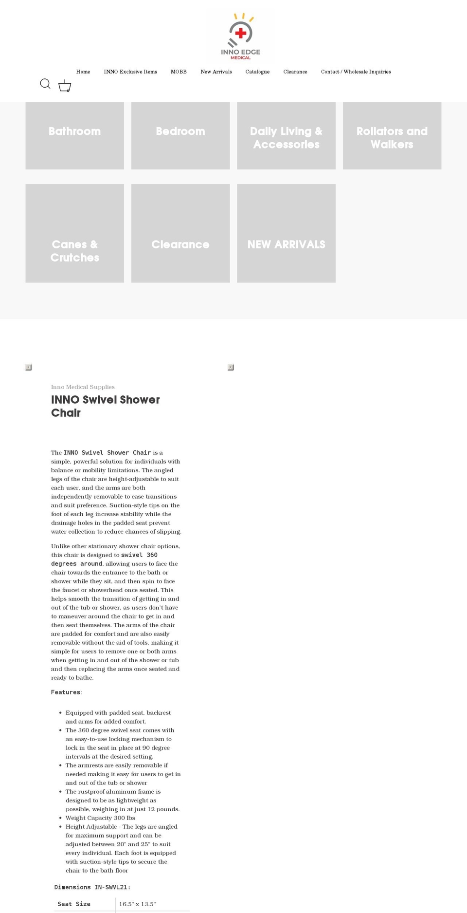 innomedicalsupply.com shopify website screenshot