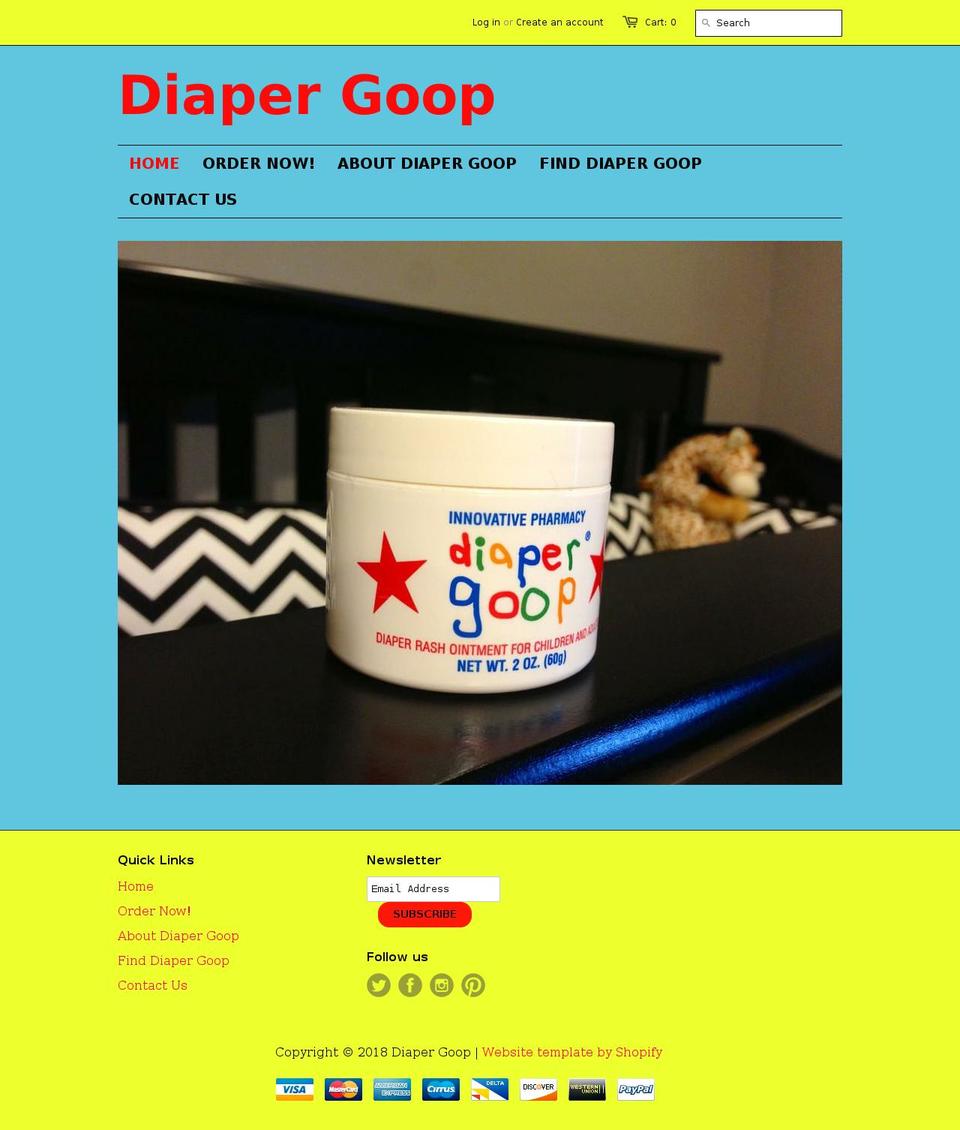 Diaper Goop In the Building Shopify theme site example innopharm.com