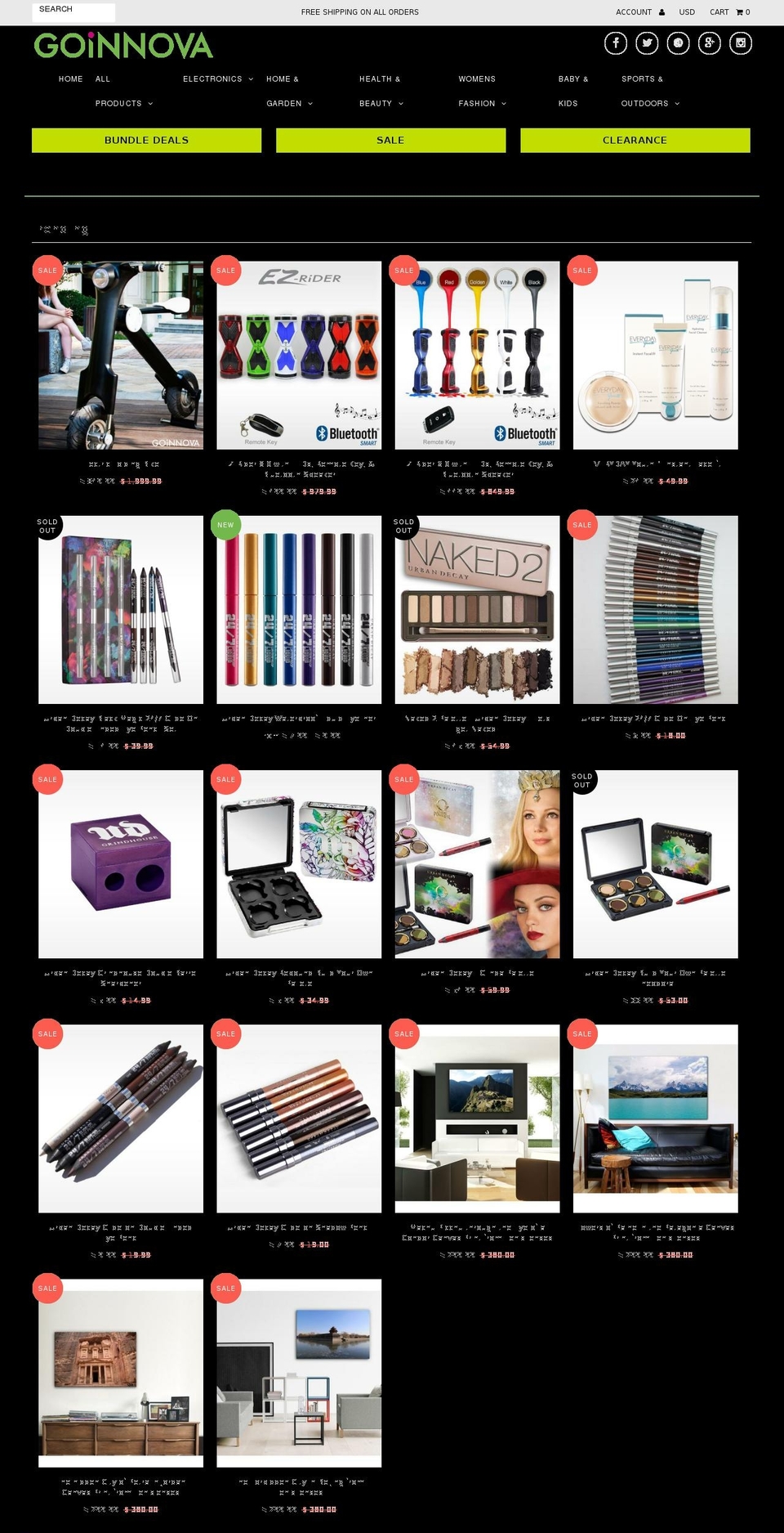 innovadeals.com shopify website screenshot