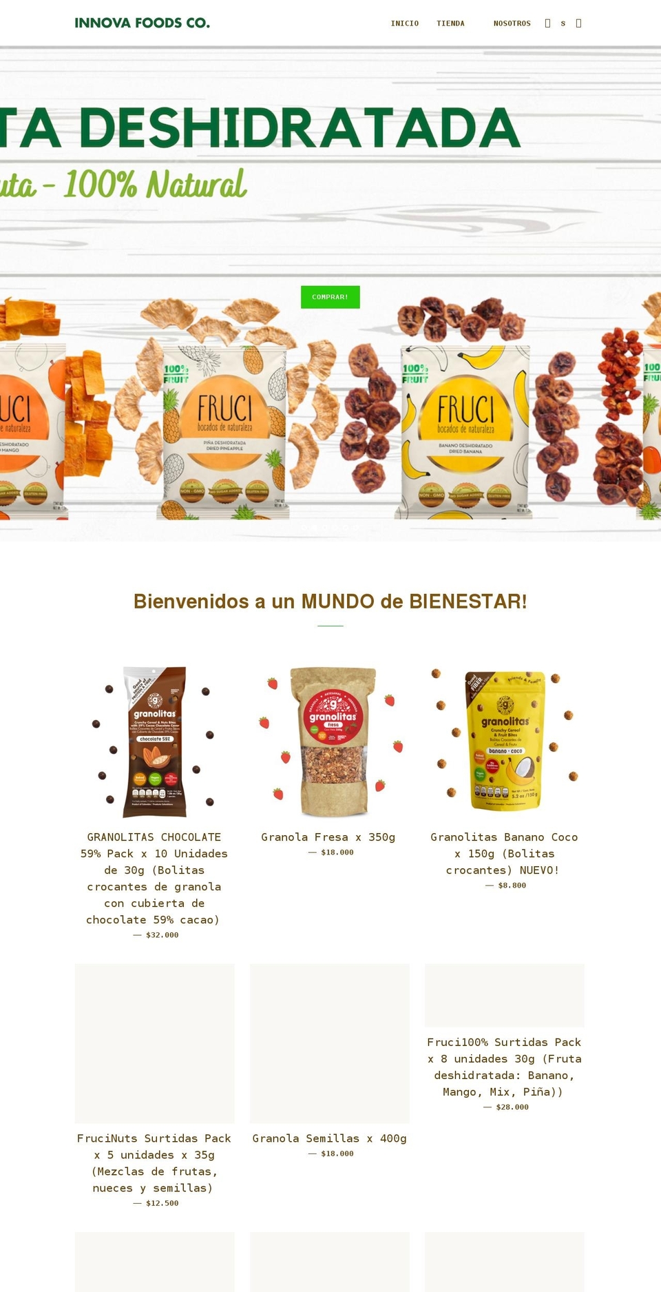 innovafoodsco.com shopify website screenshot