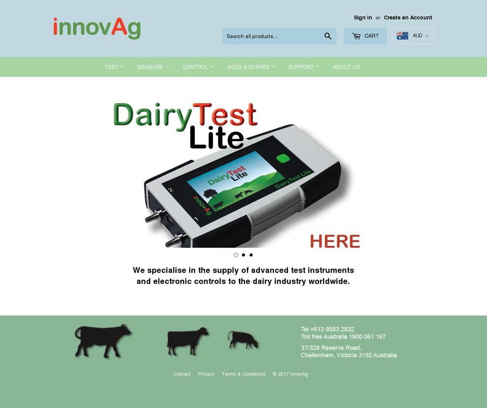 innovag.com shopify website screenshot