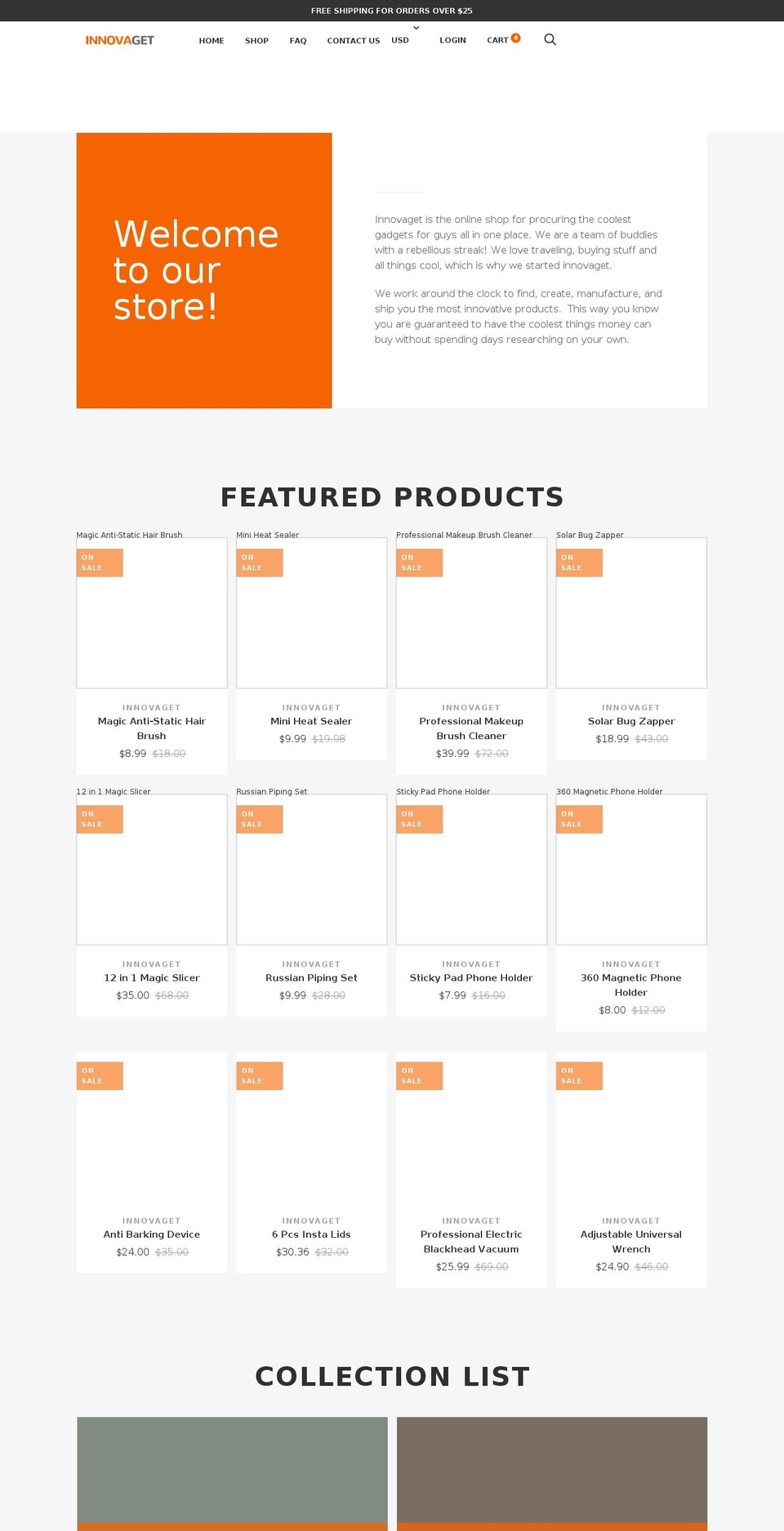 innovaget.com shopify website screenshot