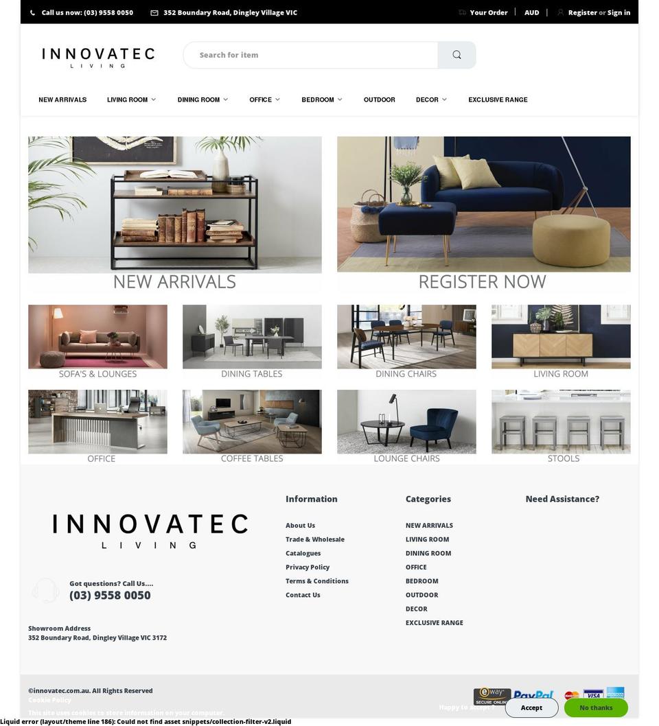 theme-export-modernfurniture-com-au-electro-v Shopify theme site example innovatec-com-au.myshopify.com