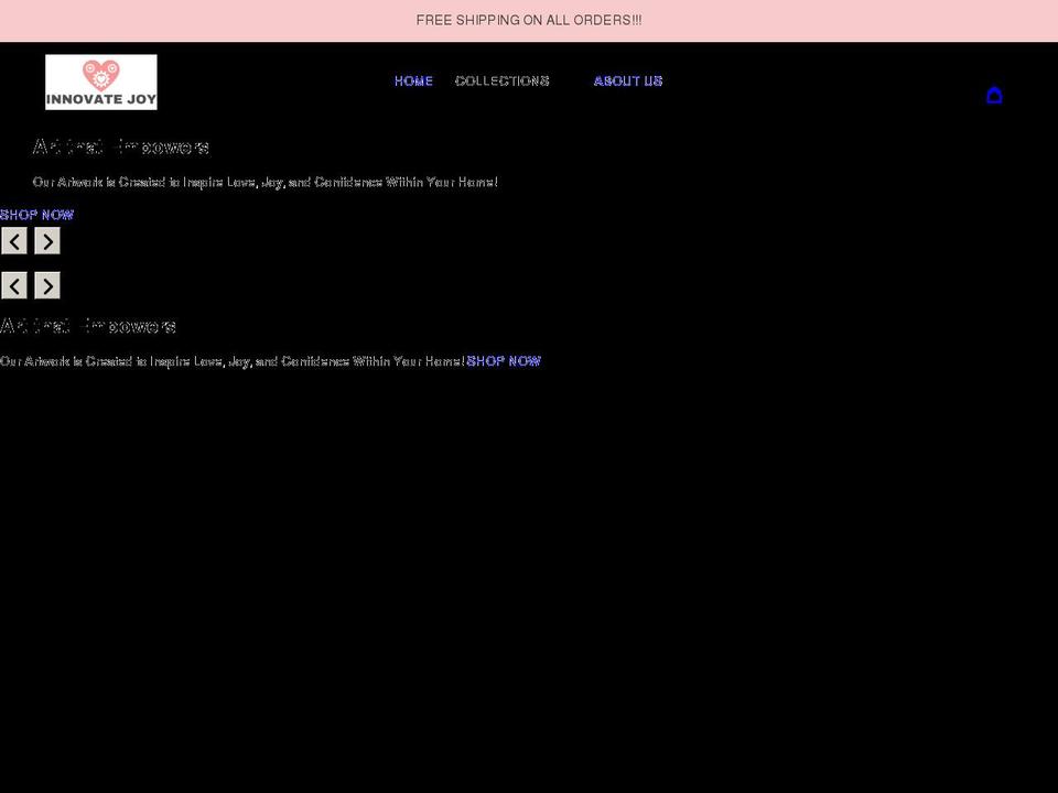 innovatejoy.com shopify website screenshot