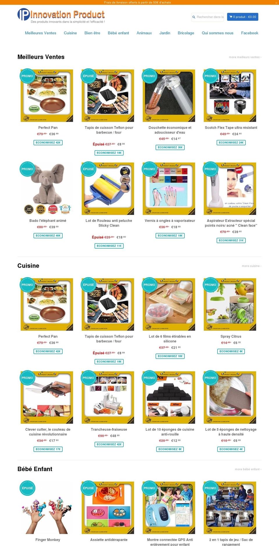 innovation-product.com — Shopify storefront screenshot