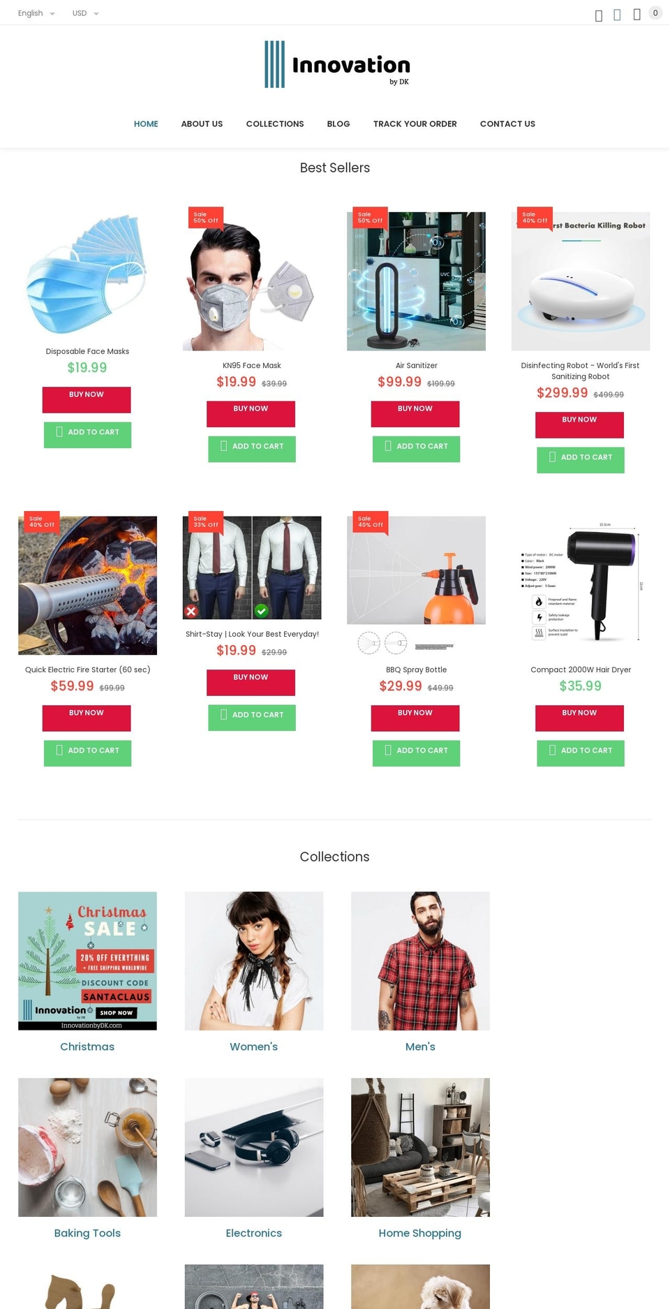 innovationbydk.com shopify website screenshot
