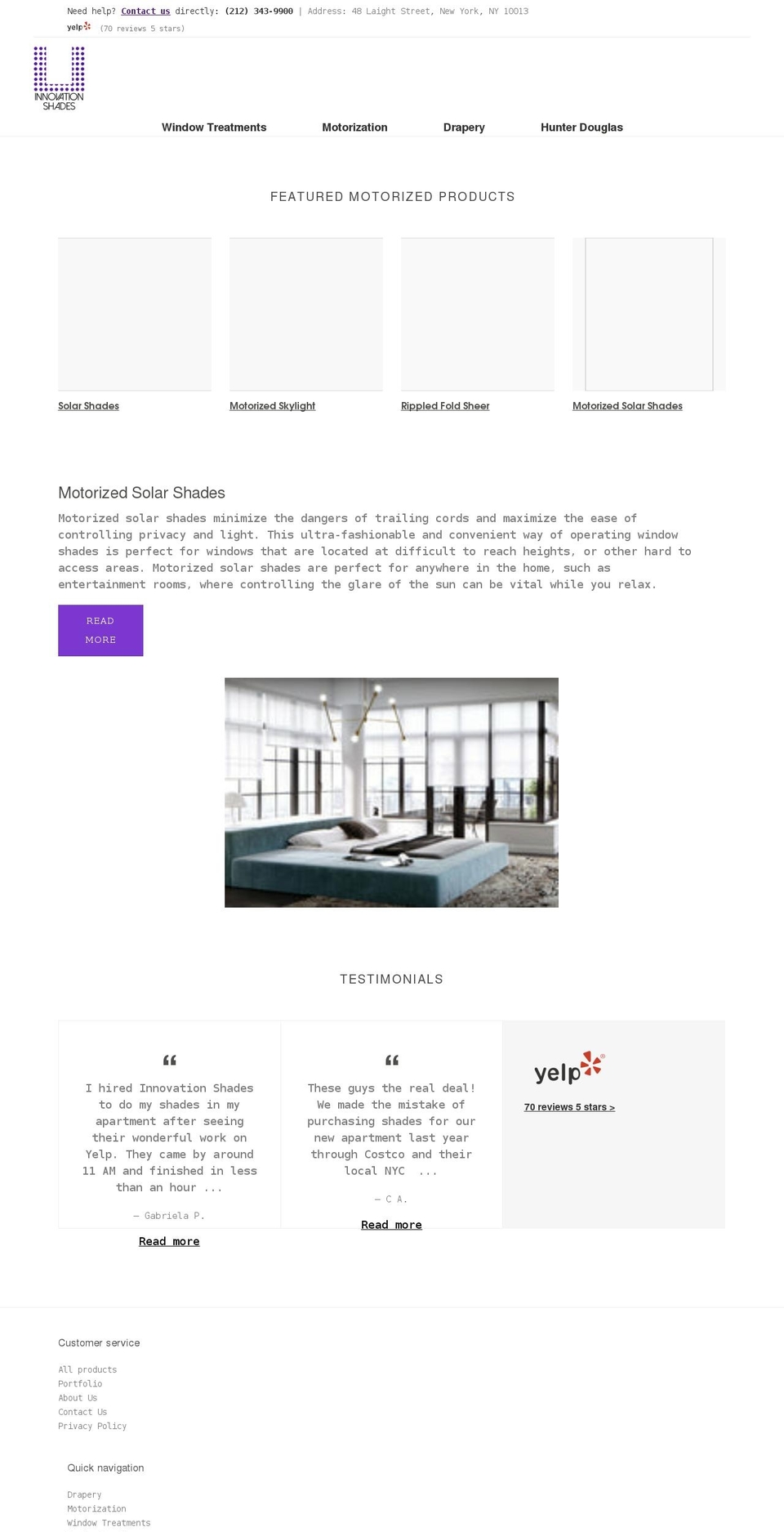 Shopify Shopify theme site example innovationshades.com