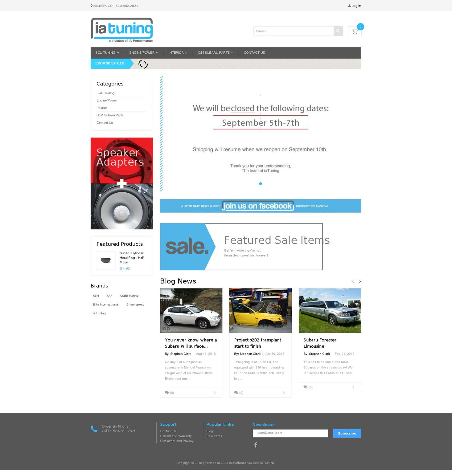 GoVedia 2 Shopify theme site example innovativeautomotive.com