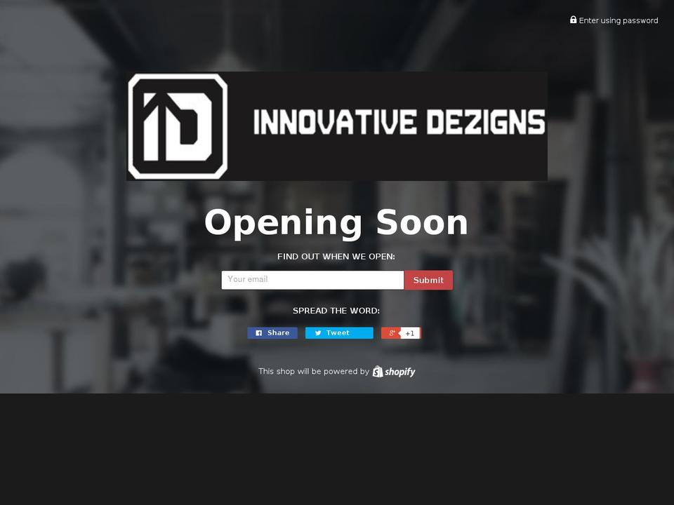 innovativedezigns.com shopify website screenshot