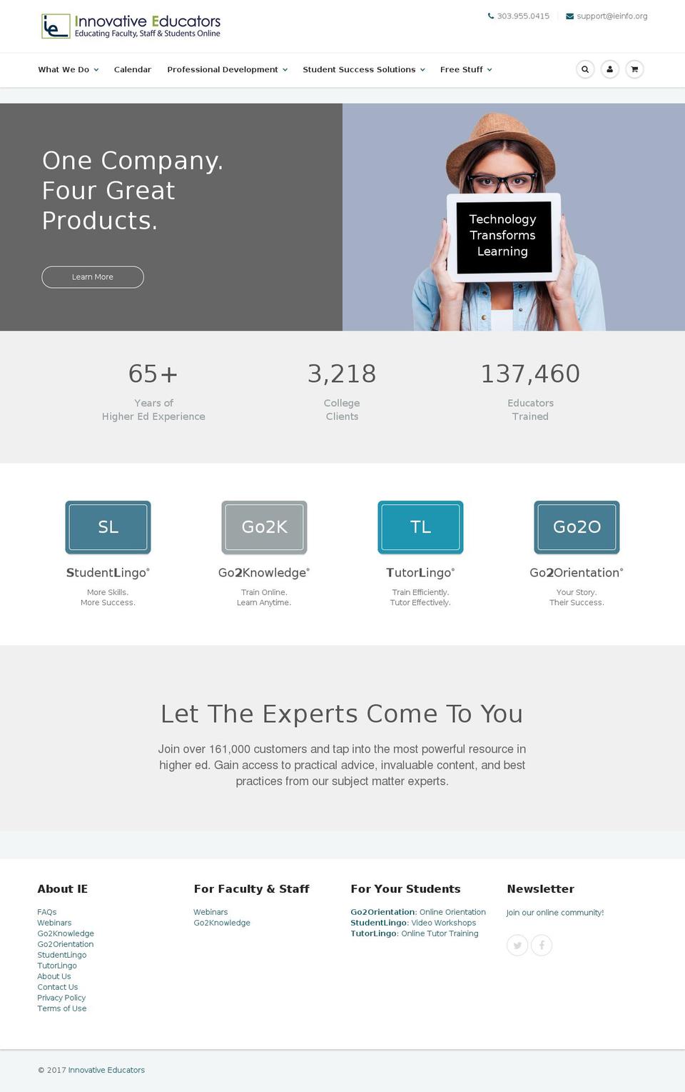 Production Shopify theme site example innovativeeducators.org