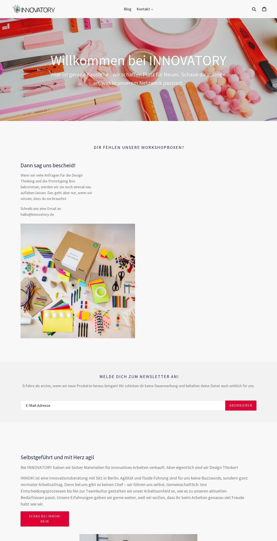 innovatory.de shopify website screenshot