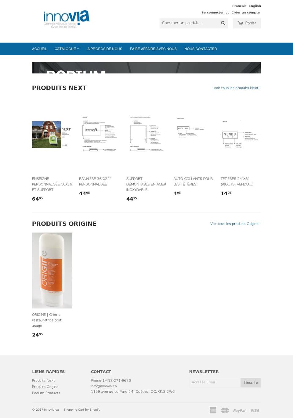 innovia.ca shopify website screenshot