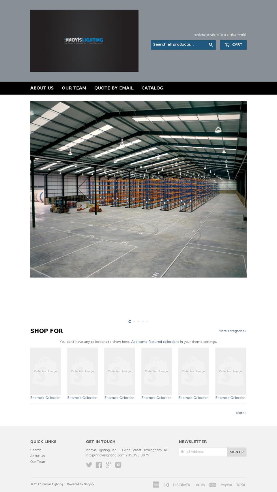innovislighting.com shopify website screenshot