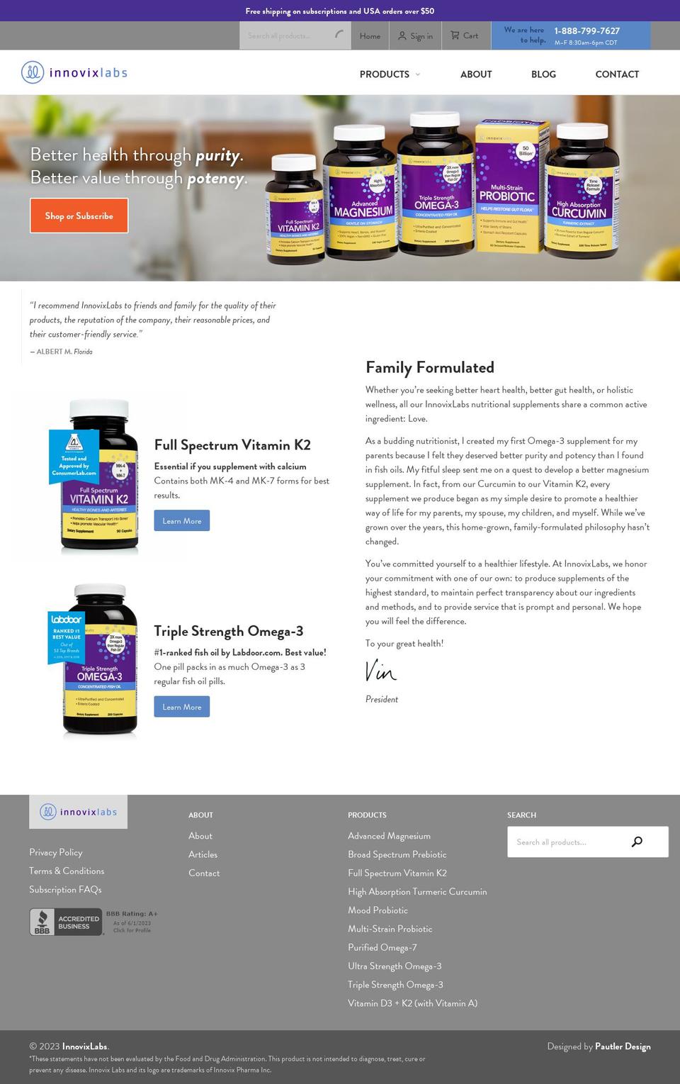 innovixlabs.myshopify.com — Shopify storefront screenshot