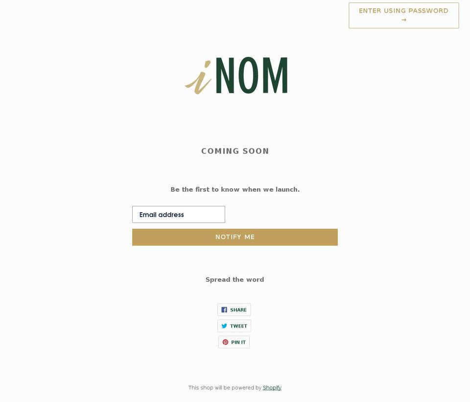 inomshop.com shopify website screenshot