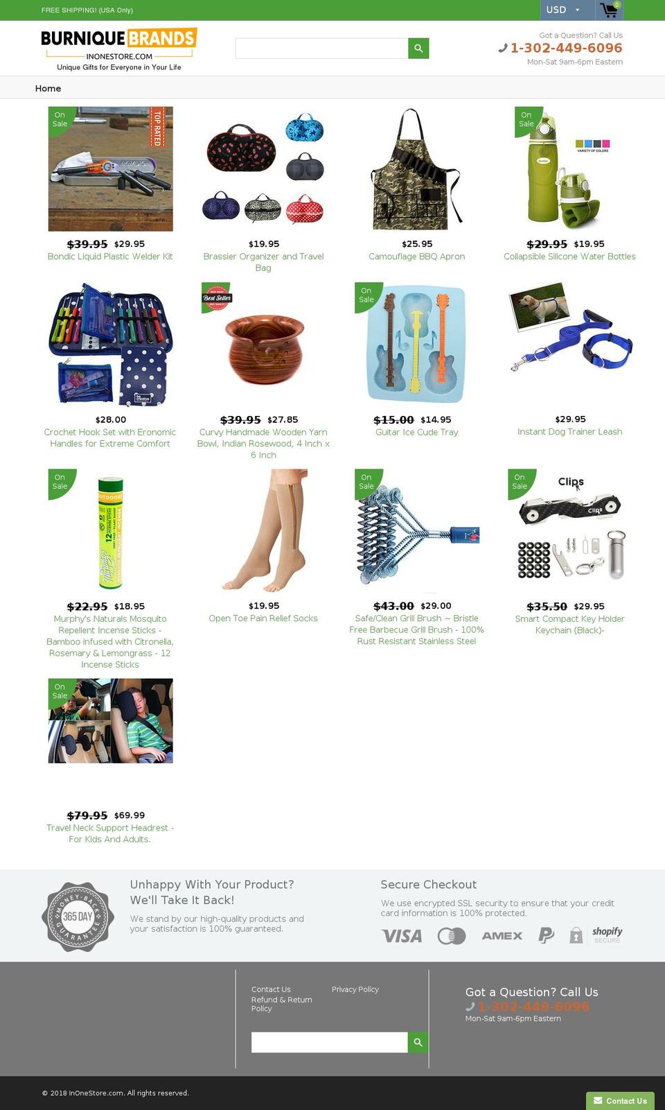 inonestore.com shopify website screenshot