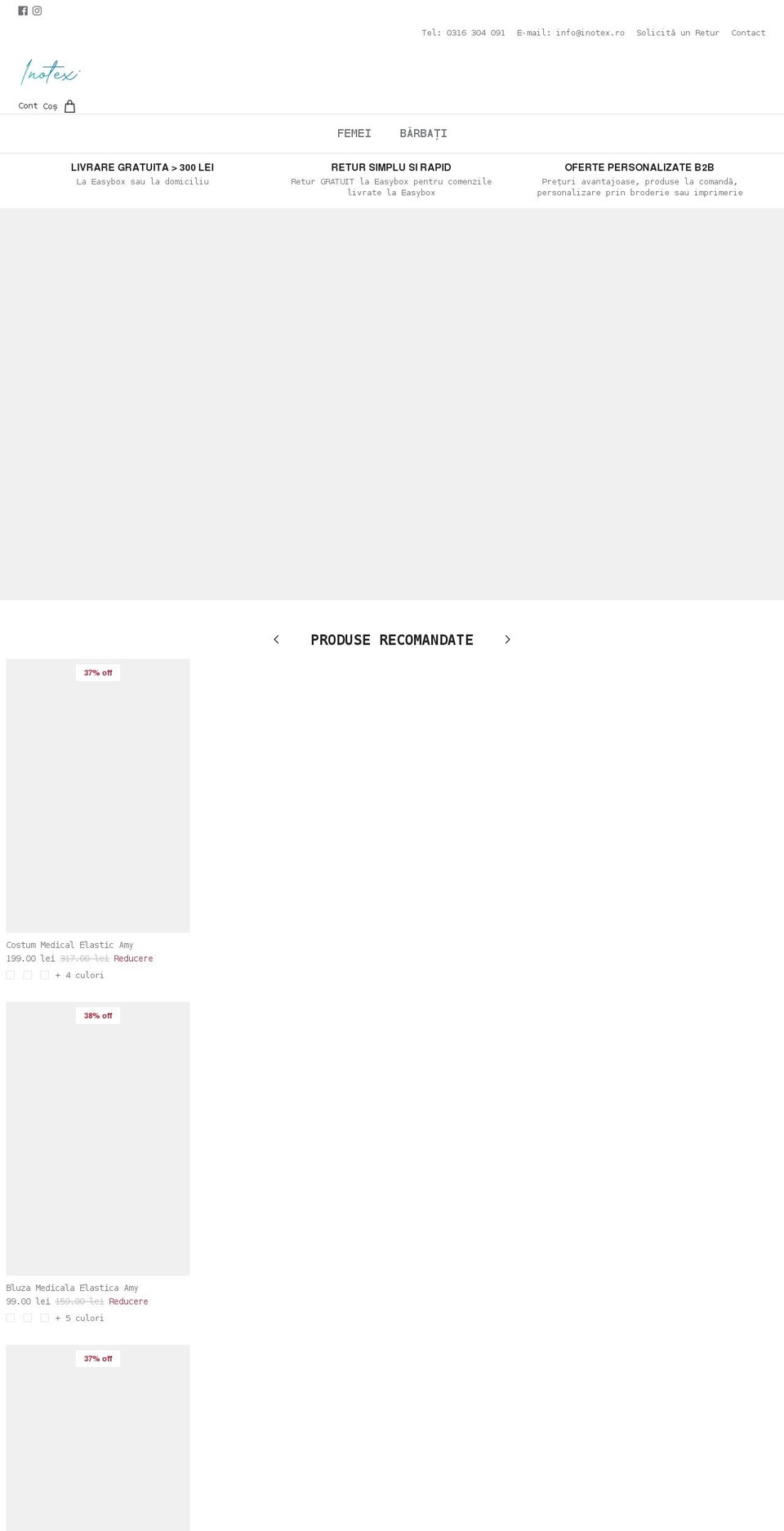 inotex.ro shopify website screenshot
