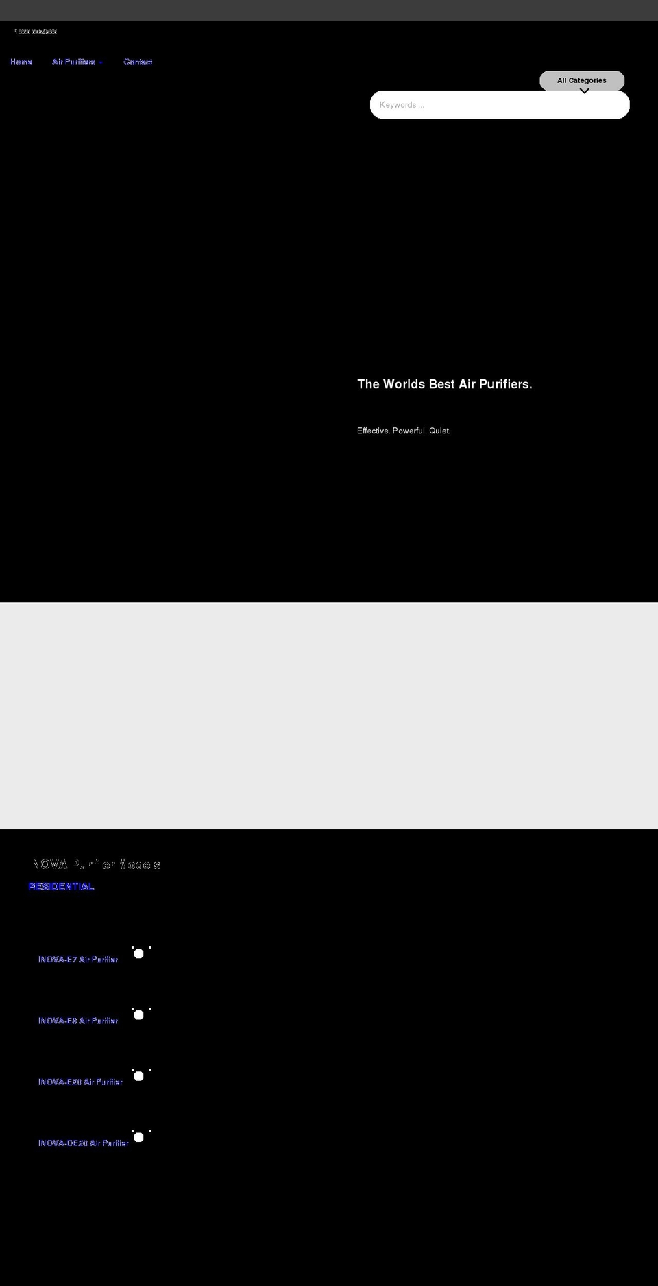 inovapurifiers.com shopify website screenshot