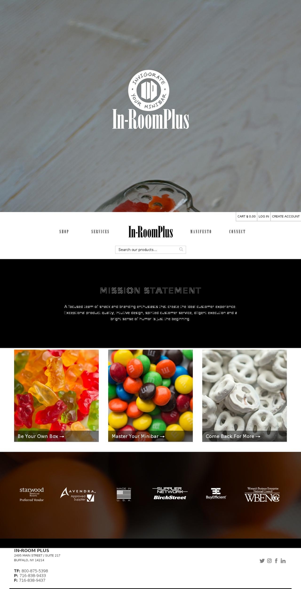 inroomplus.com shopify website screenshot