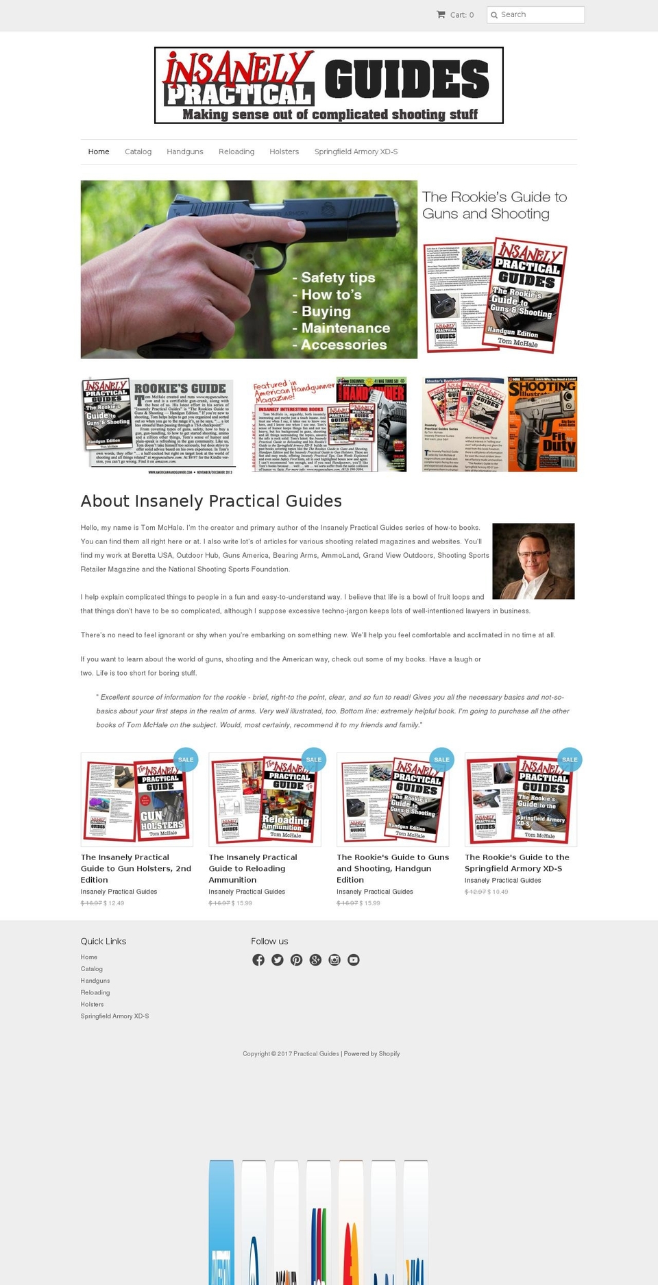 insanelypracticalguide.com shopify website screenshot