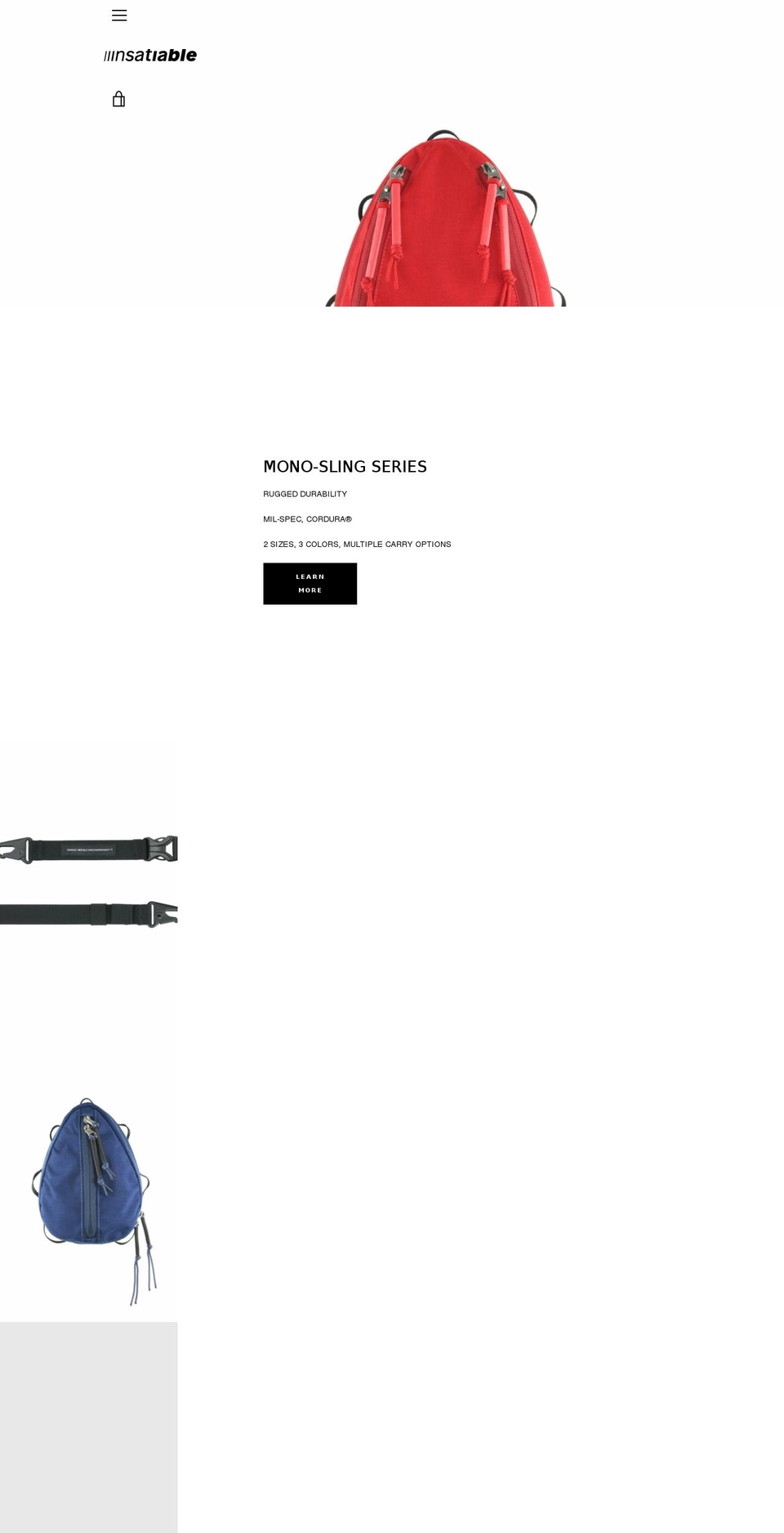 insatiable.nyc shopify website screenshot