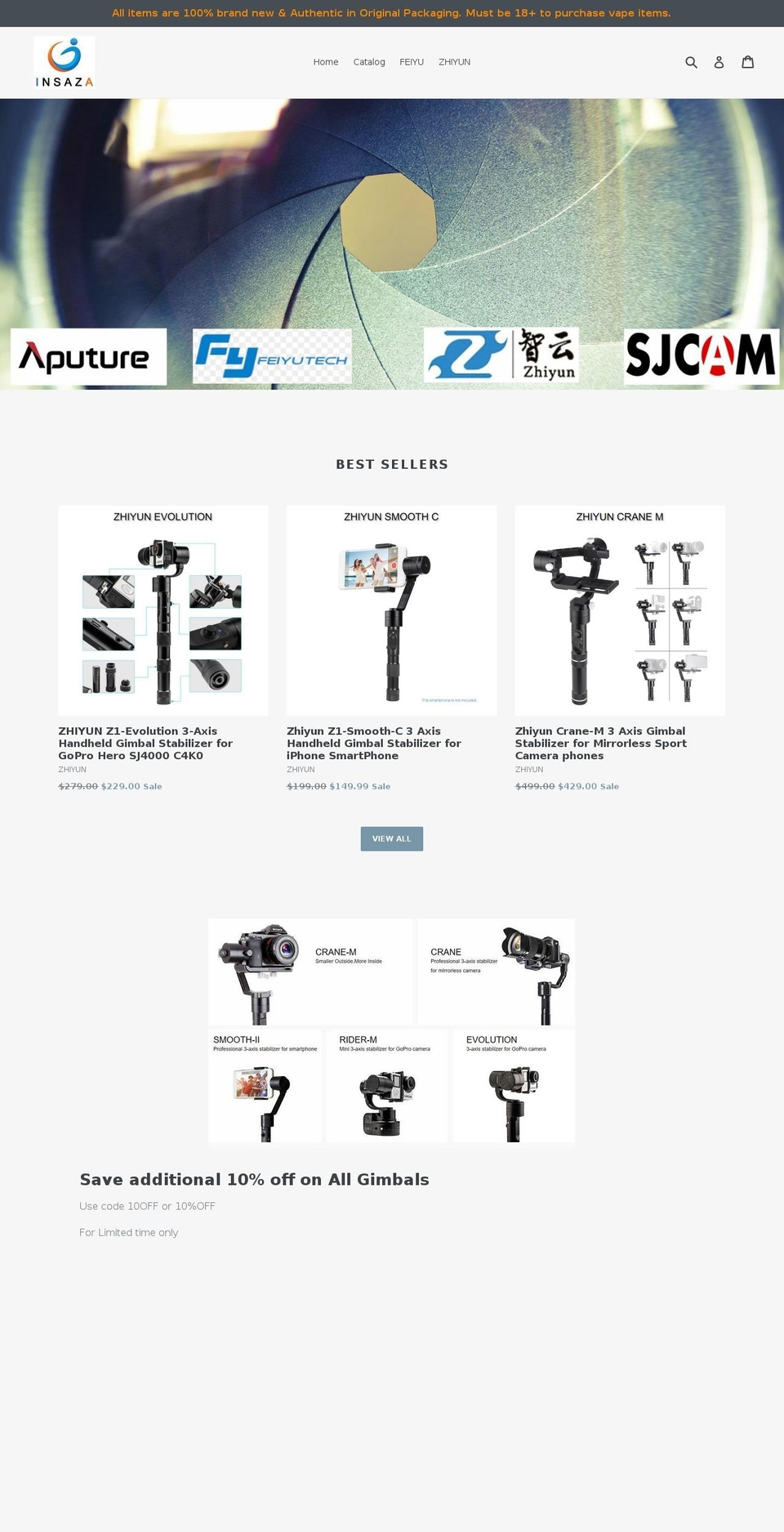 insaza.com shopify website screenshot