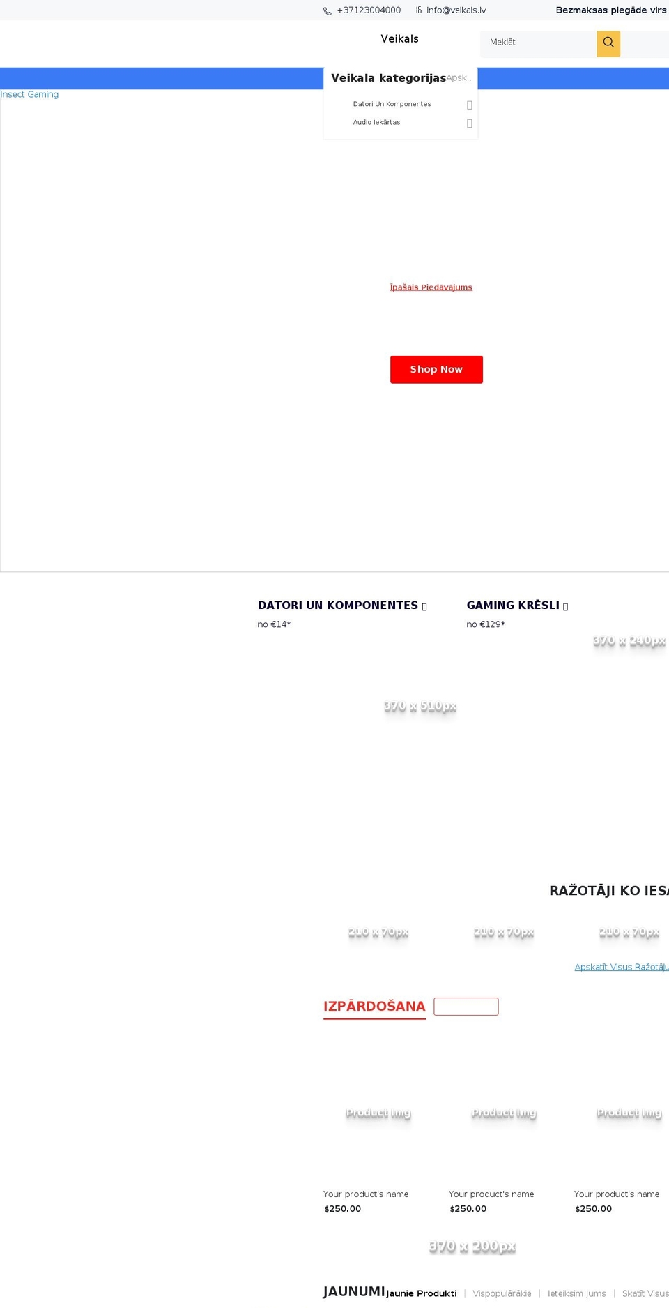 insect-gaming.com — Shopify storefront screenshot