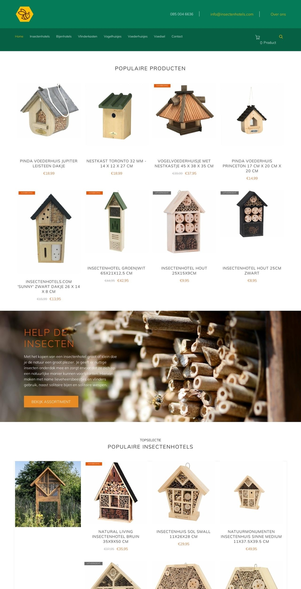 insectenhotels.com shopify website screenshot