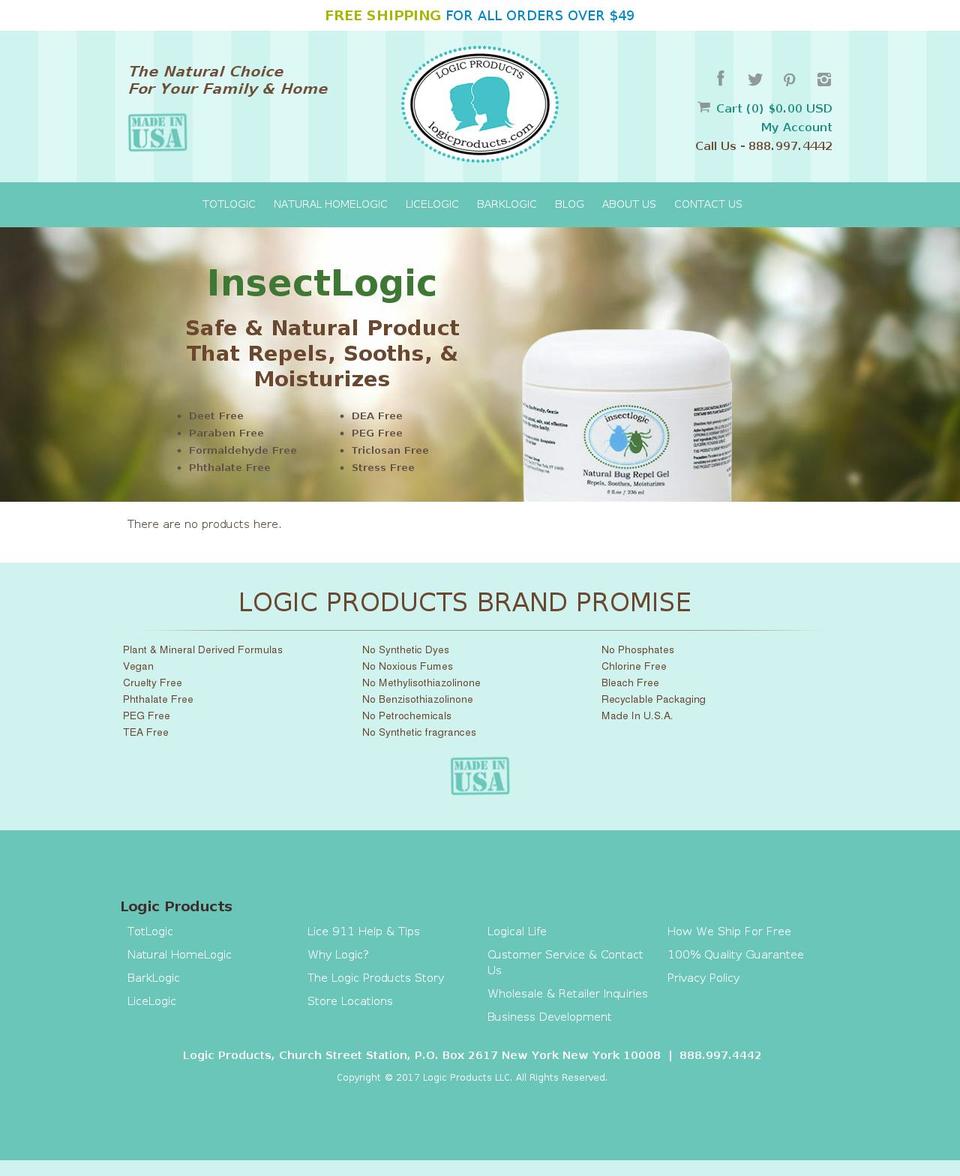 Logic Product Group (Solve) - Summer 2016 Shopify theme site example insectlogic.com