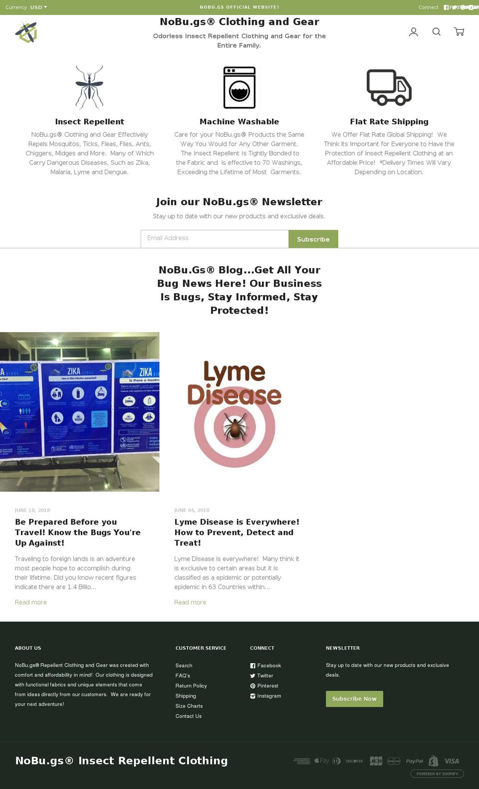 insectrepellentkids.com — Shopify storefront screenshot