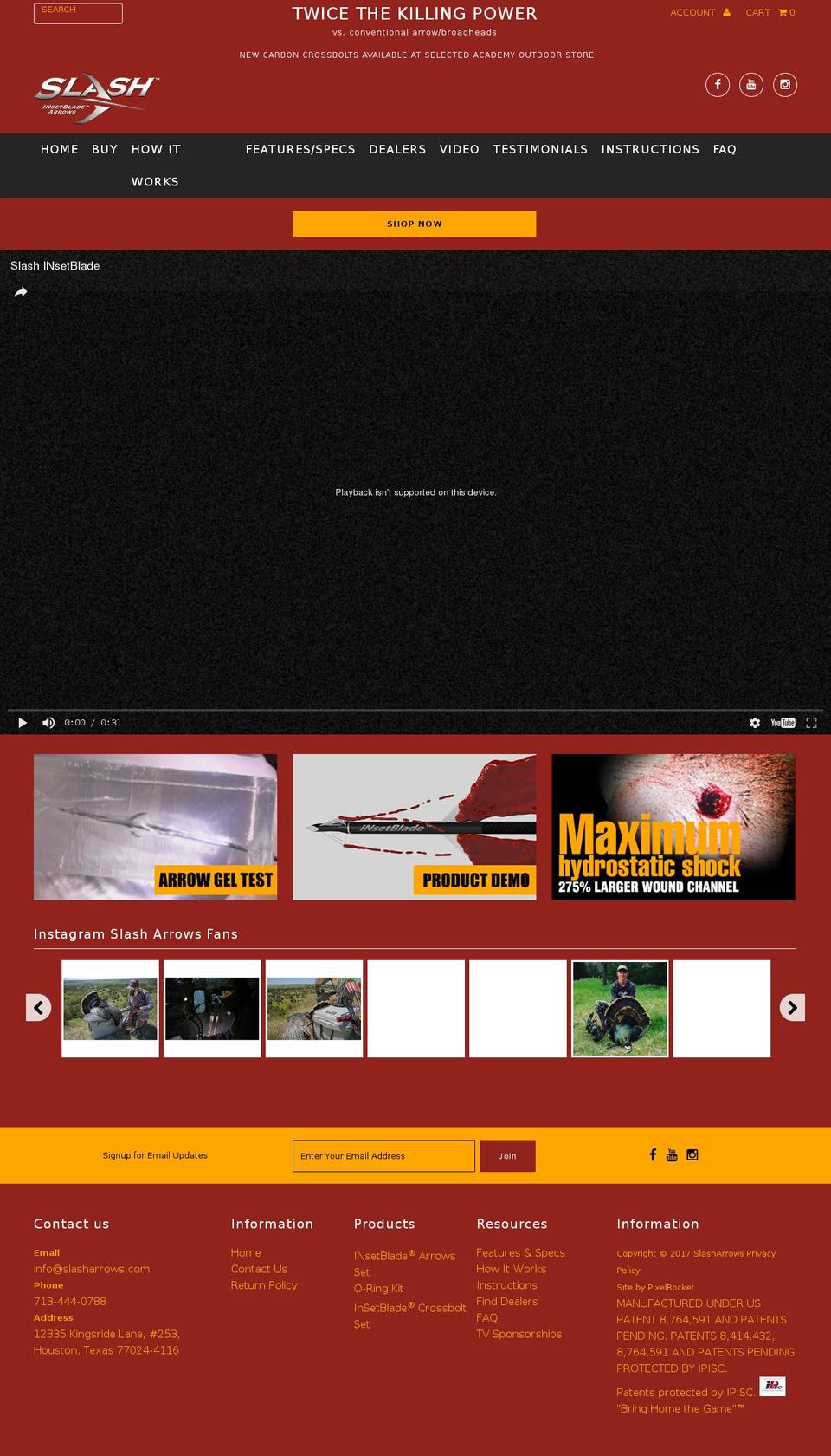 insertarrow.com shopify website screenshot