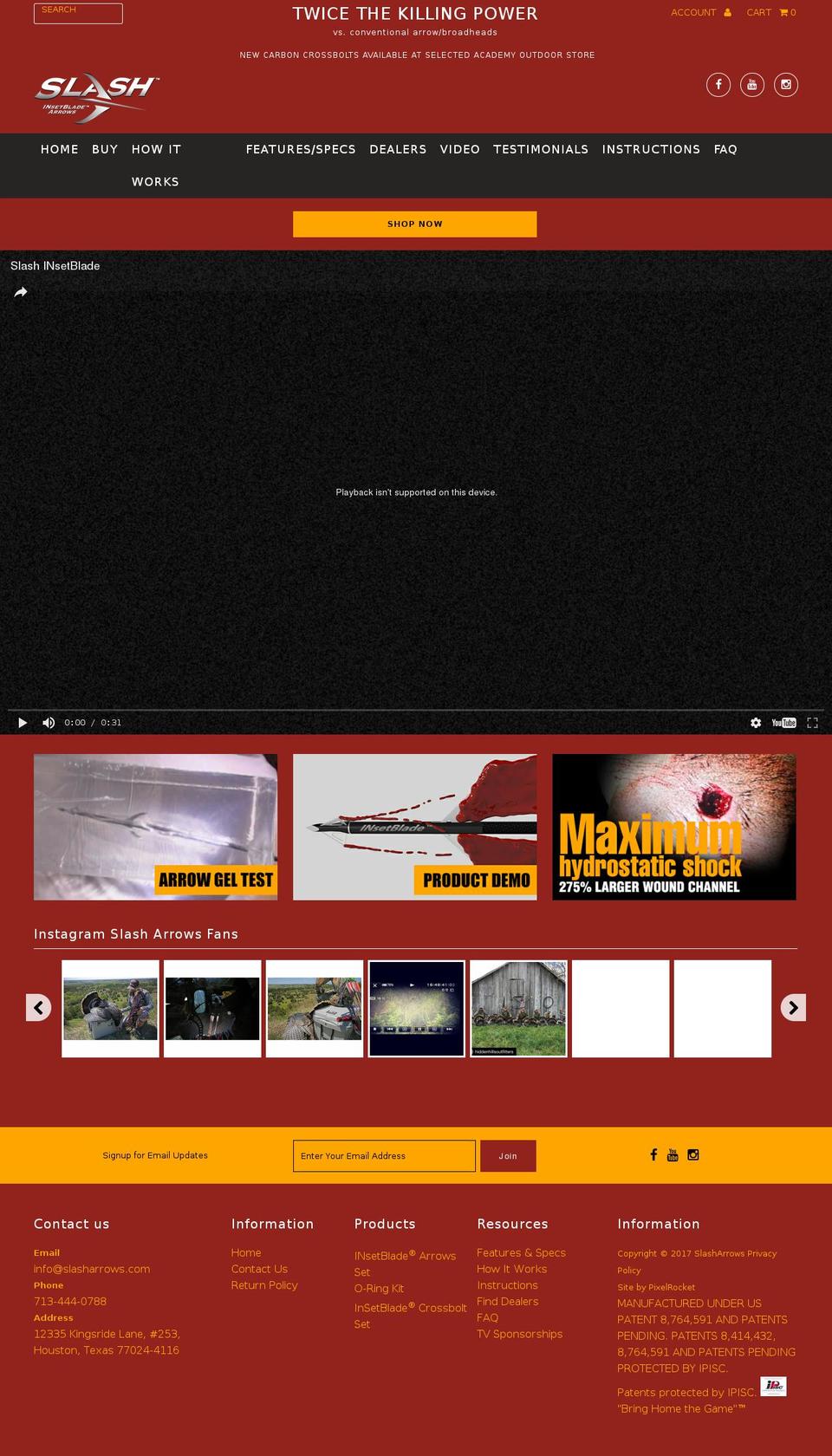 insertblades.com shopify website screenshot