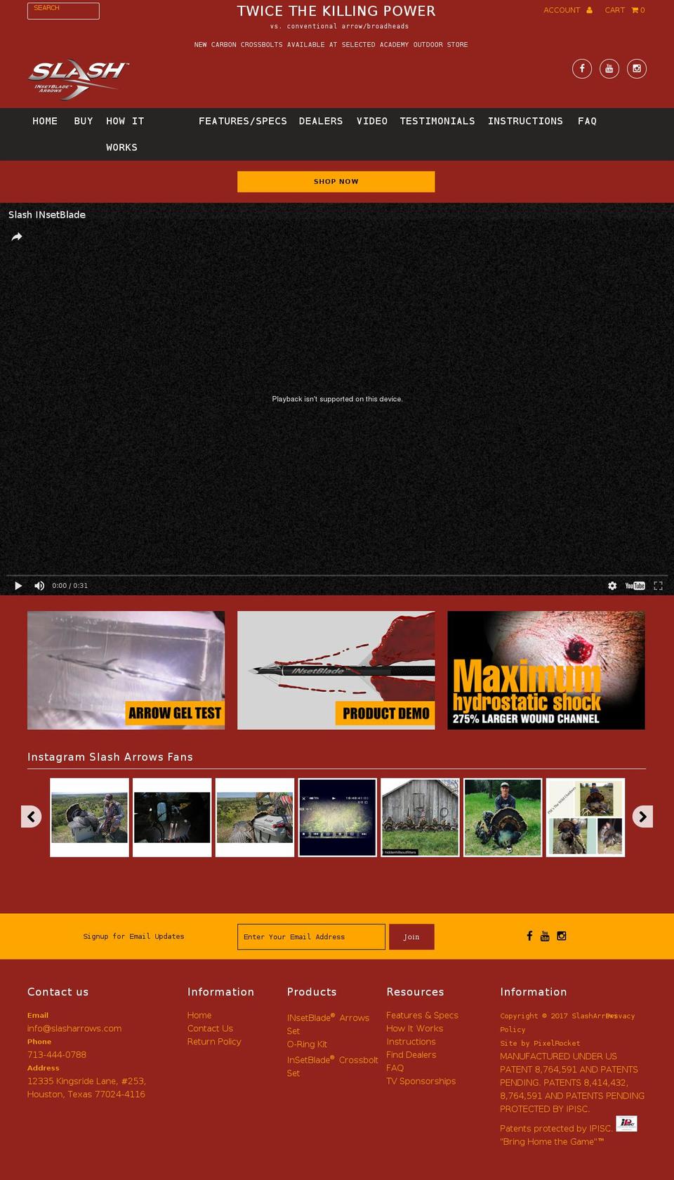 insetblade.com shopify website screenshot
