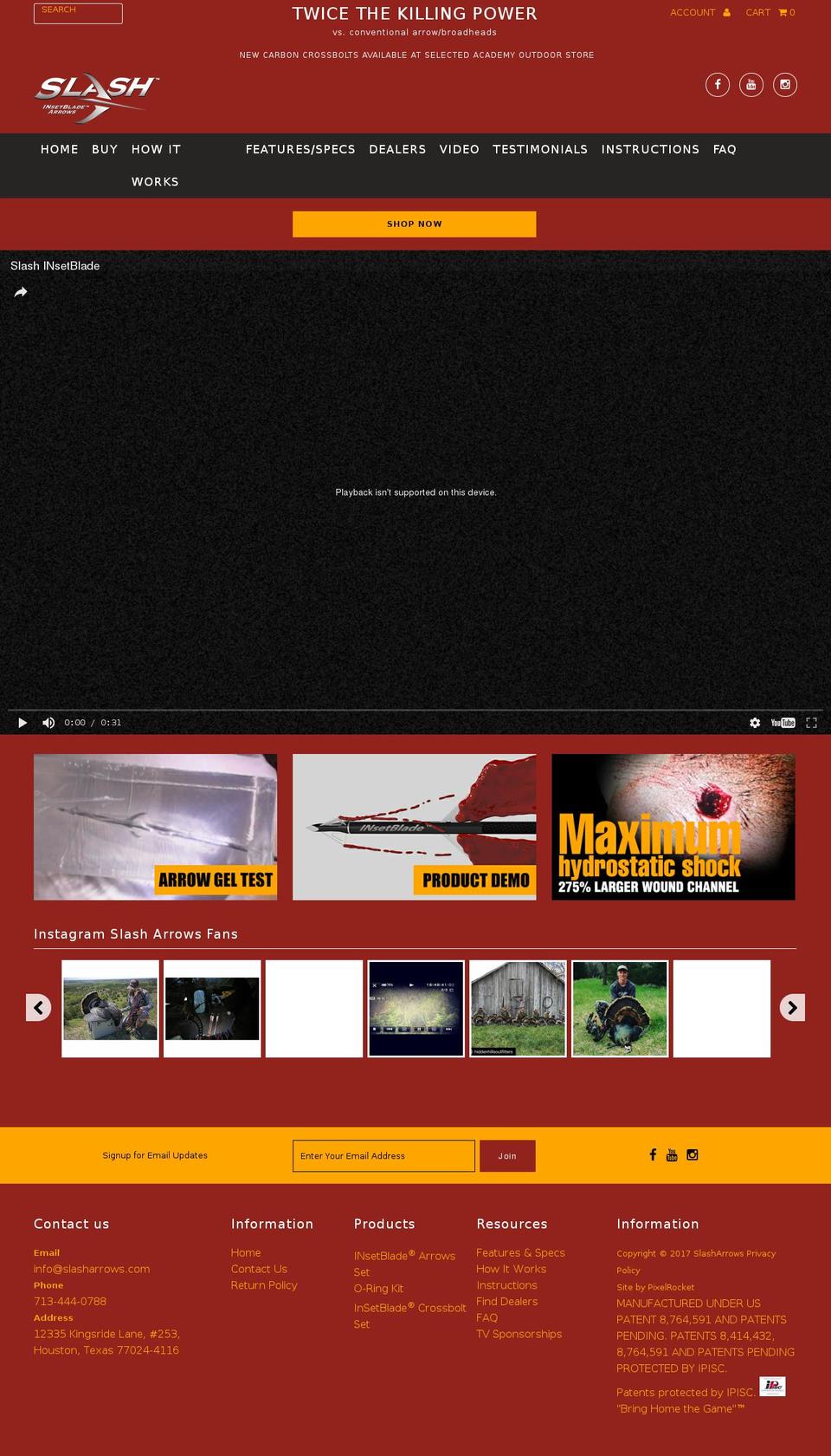 insetblades.com shopify website screenshot