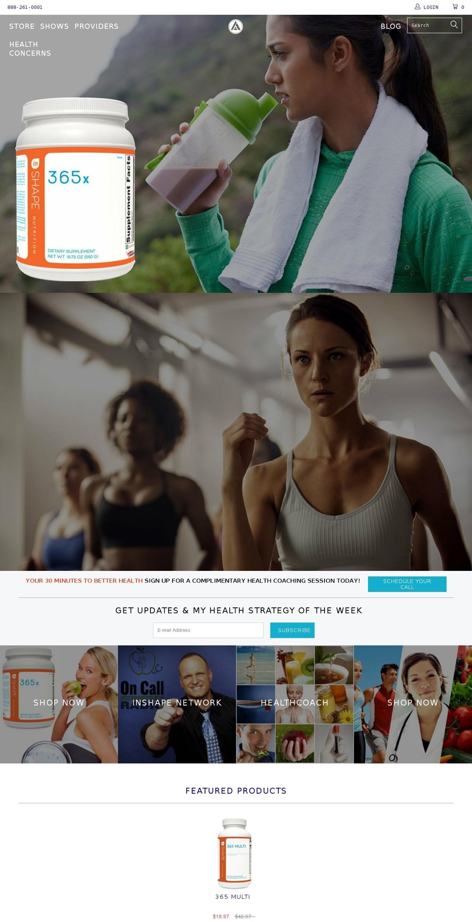 inshaperx.com shopify website screenshot
