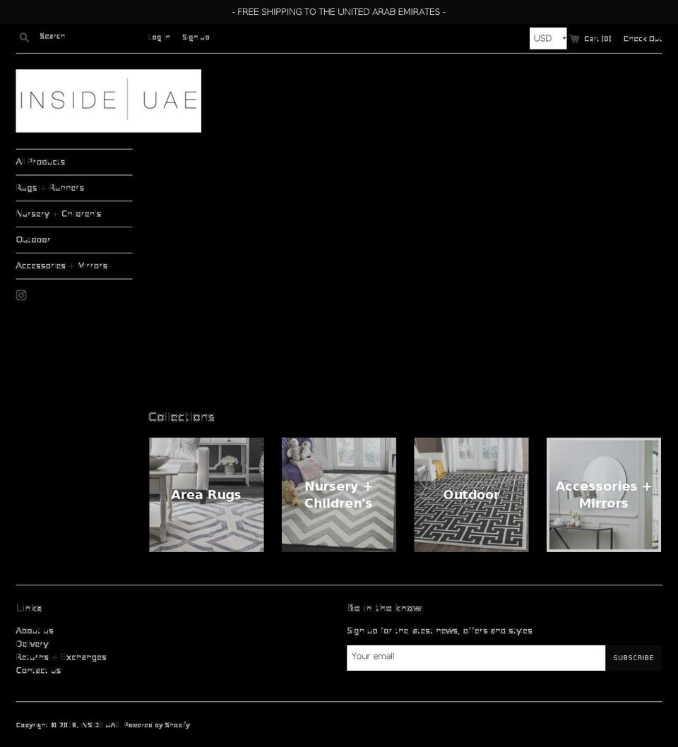 inside-uae.com — Shopify storefront screenshot
