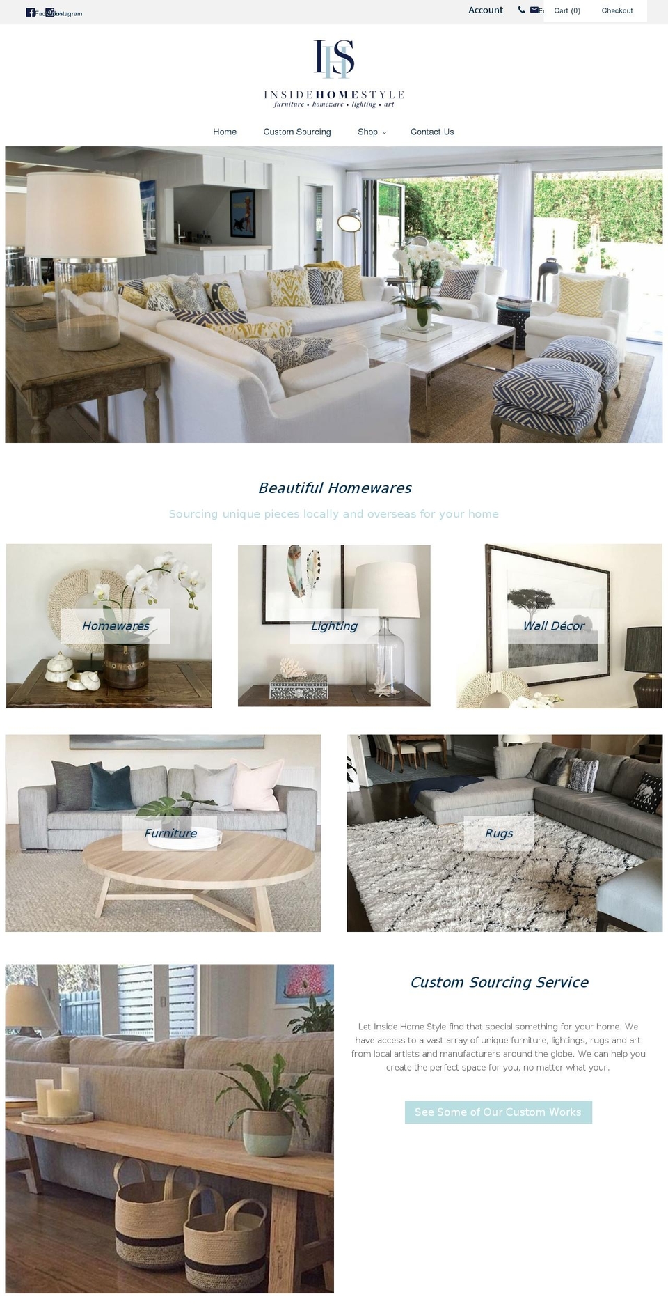 insidehomestyle.com.au shopify website screenshot