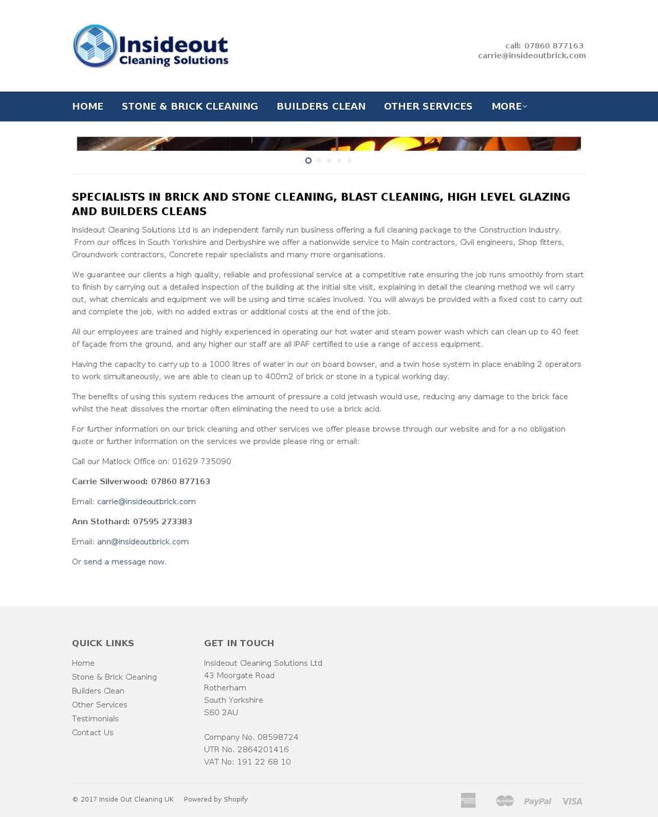 insideoutbrick.com shopify website screenshot